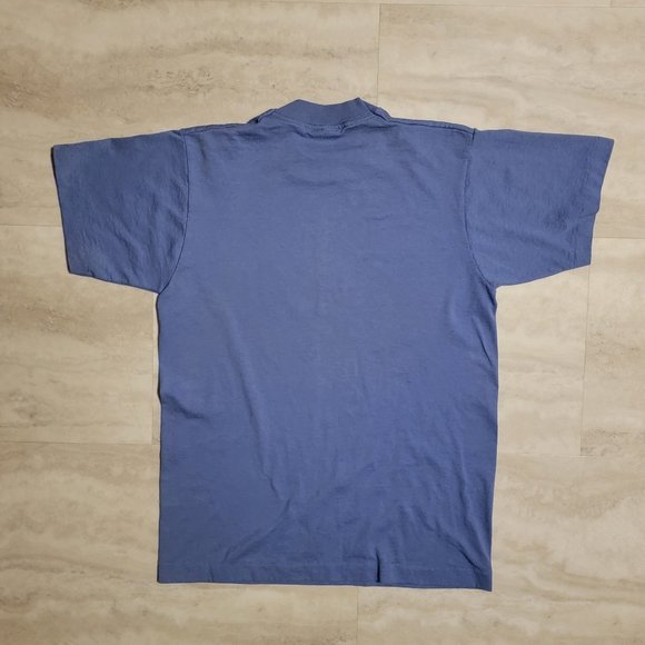 Vintage First Congregational Church Blue T-Shirt - Picture 2 of 6